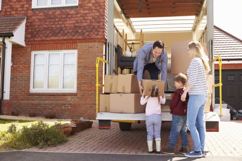 Packing and loading belongings for a student move in Crystal Palace