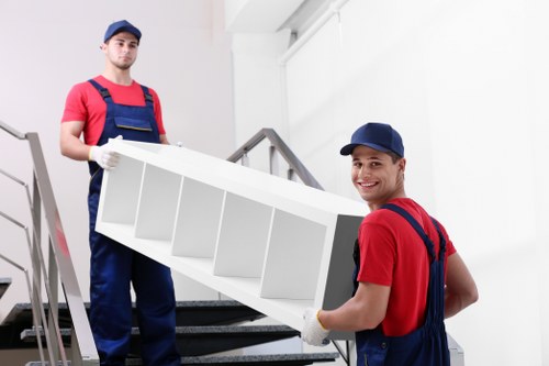 Removal van and movers handling a short-notice property move