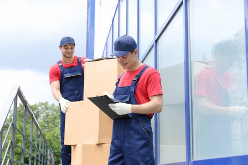 Man and Van Crystal Palace team loading items carefully for a local move