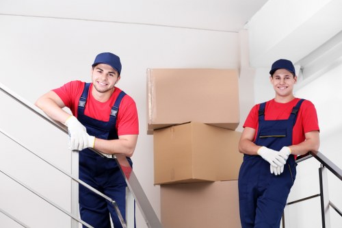 Commercial moving team planning a business relocation in Crystal Palace