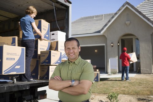 Careful handling of furniture and boxes during a South London home move