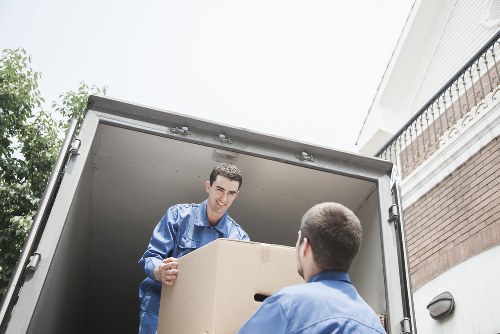 Separated cardboard and metal materials from a local move