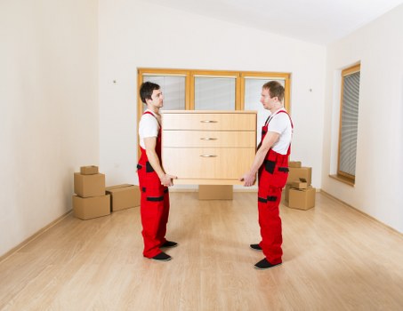 Local team assisting with a flat move near Crystal Palace